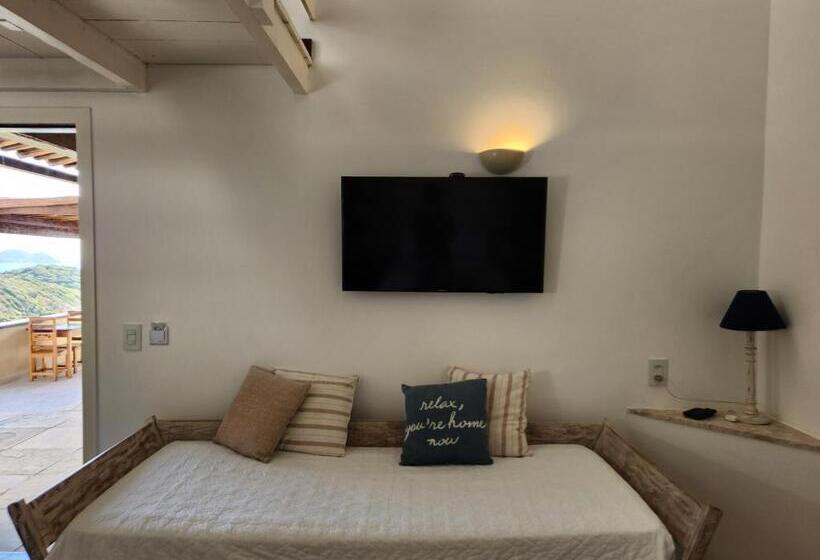 غرفة قياسية رباعية مطلة على البحر, Pousada Dreamland Buzios