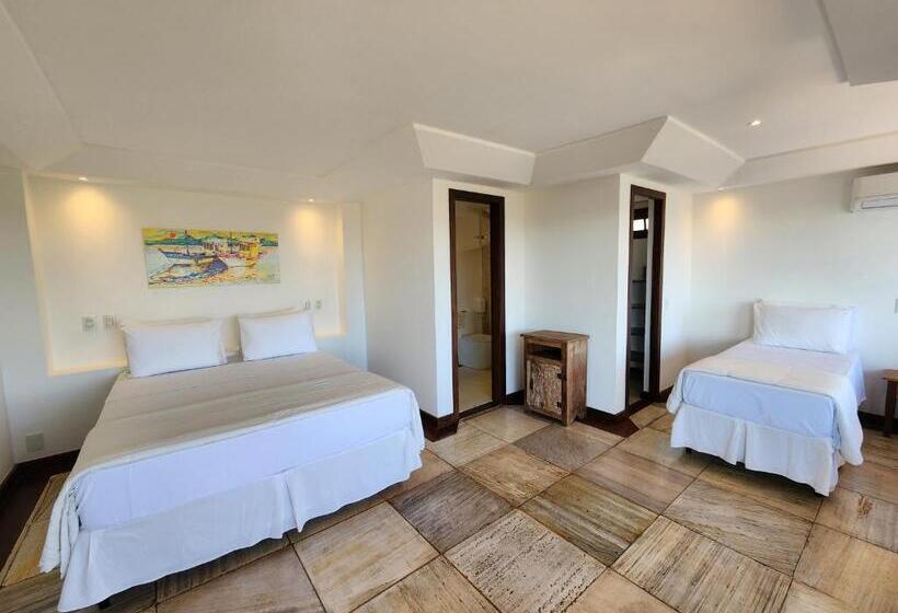 غرفة قياسية رباعية مطلة على البحر, Pousada Dreamland Buzios