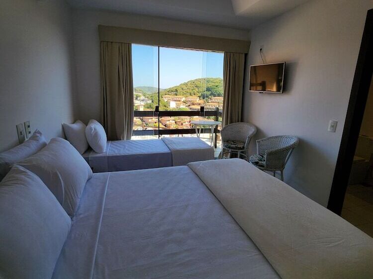 غرفة قياسية رباعية مطلة على البحر, Pousada Dreamland Buzios