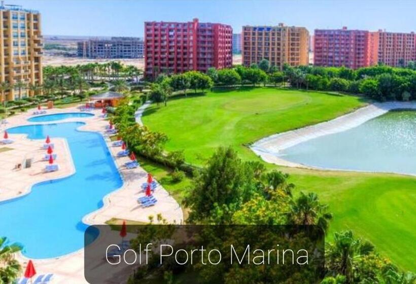 استودیو استاندارد با بالکن, Golf Porto Marina El Alamein   North Cost شاليه فندقي في بورتو جولف مارينا العلمين الجديدة   الساحل