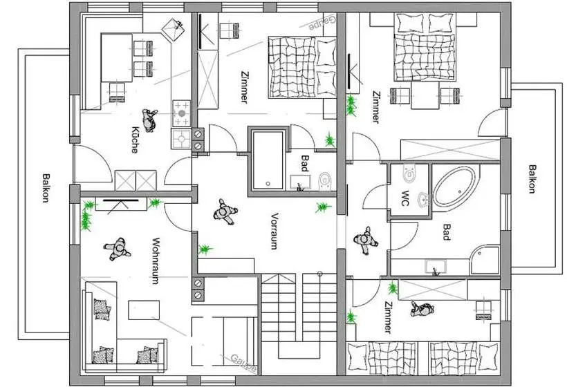 ３ベッドルームアパートメント, Haus Scharler, Talstation
