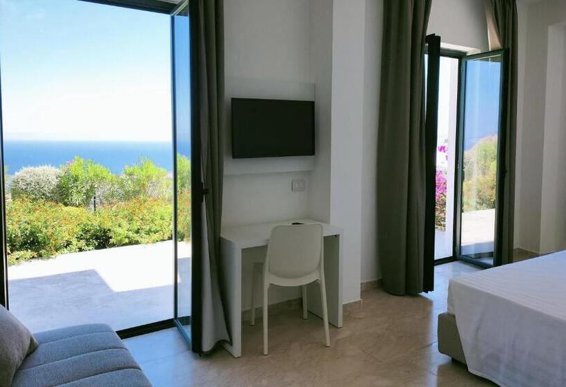 اتاق خانوادگی با چشم‌انداز باغ, Venere Di Erice Resort & Spa