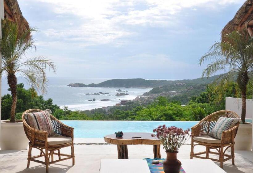 套房侧面可观海景, Casa Cometa