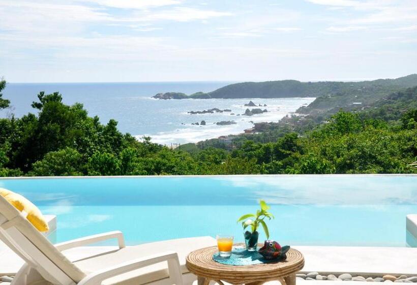 套房侧面可观海景, Casa Cometa