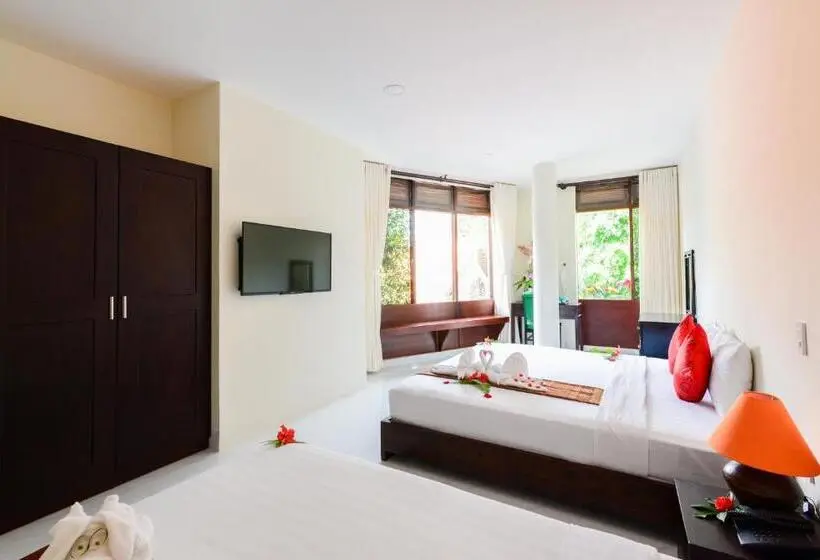 اتاق استاندارد سه تخته با چشمانداز باغ, Four Oceans Beach Resort Bon Bien Mui Ne