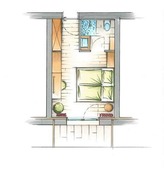 غرفة قياسية مزوَّدة بشُرفة, Gretina