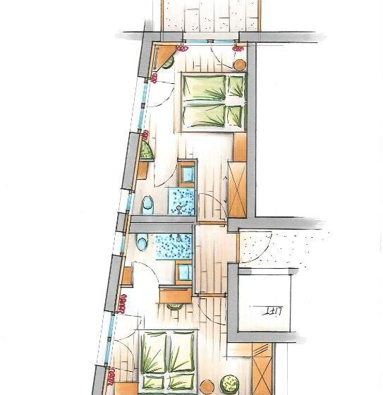 غرفة عائلية, Gretina