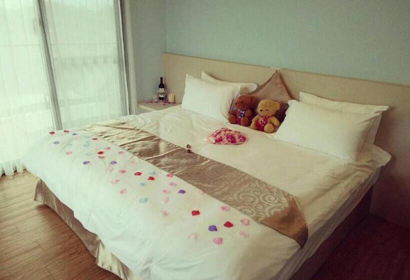 اتاق استاندارد با بالکن, 花蓮星晟棧飯店starry Inn近太平洋新城車站