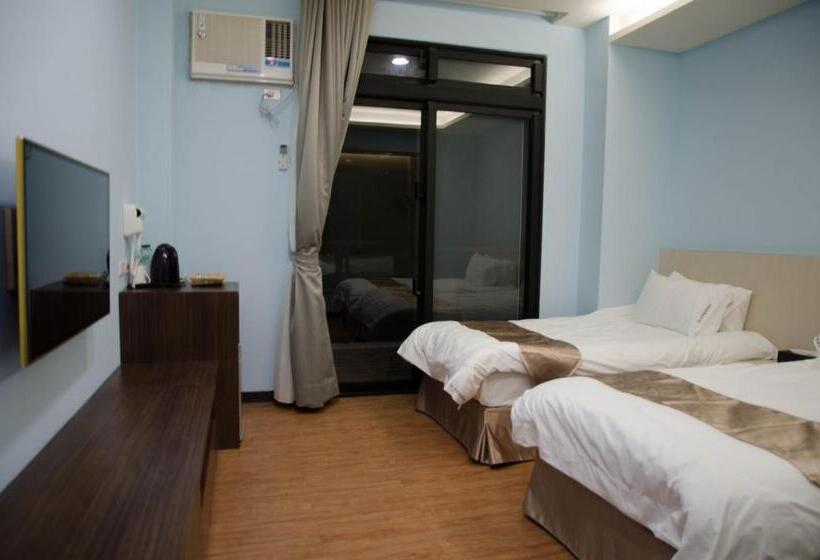 اتاق استاندارد با بالکن, 花蓮星晟棧飯店starry Inn近太平洋新城車站