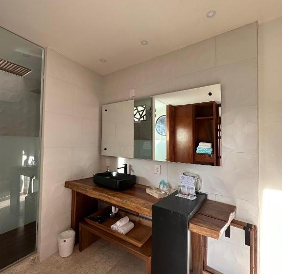 מיטת קינג בסוויטה, Lindo Ajijic Bed & Breakfast