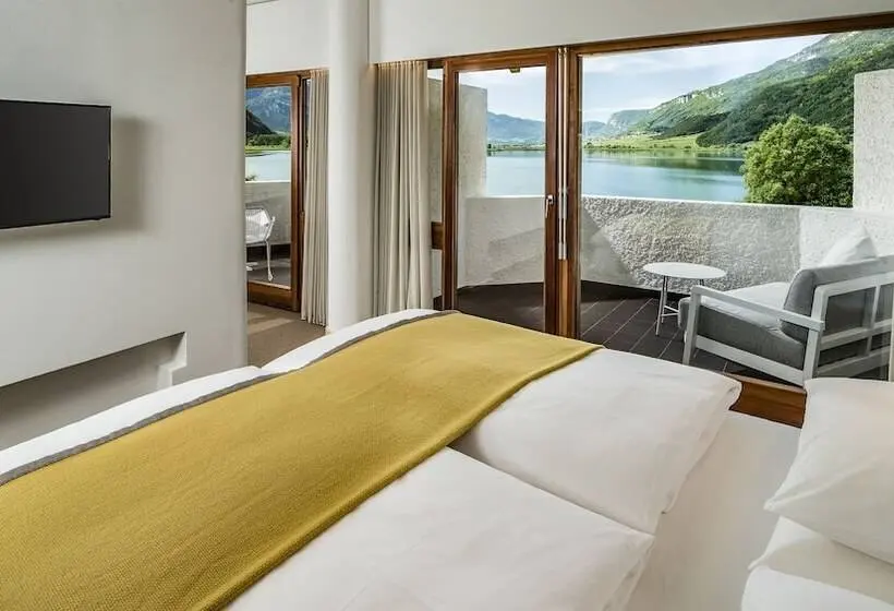 Deluxe-huone Järvinäkymä, Seehotel Ambach