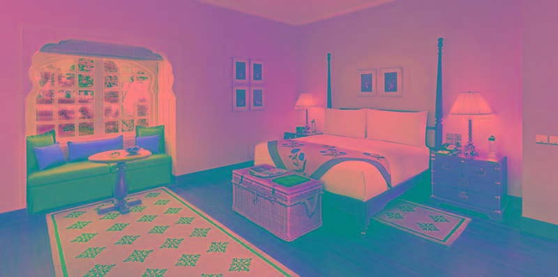 高级客房, The Oberoi Sukhvilas Spa Resort, New Chandigarh