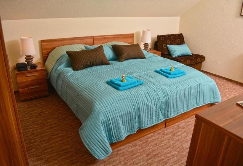 غرفة عائلية, Airport Glossel Panzió