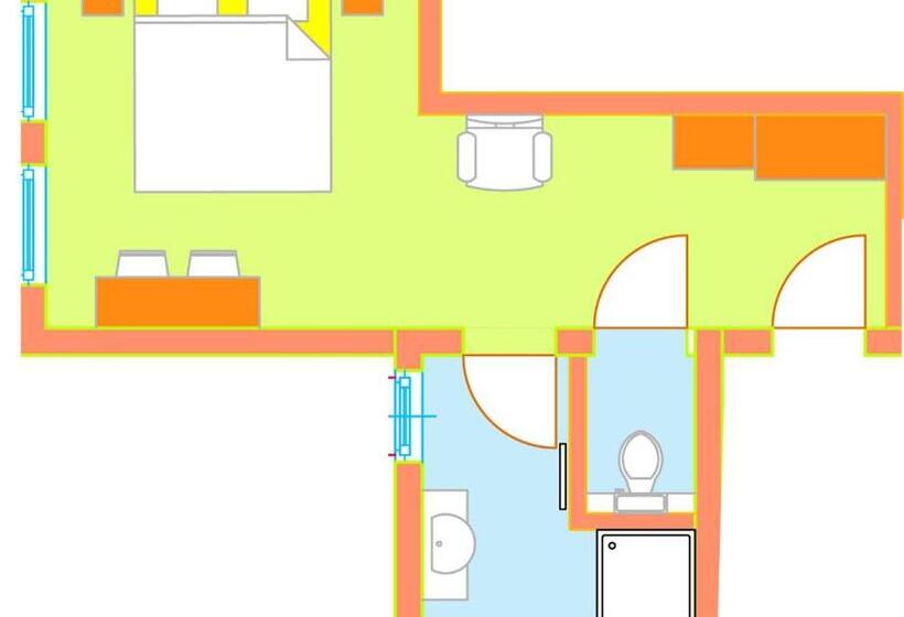 חדר סטנדרט נוף להרים, Haus Ofner Am Kreischberg