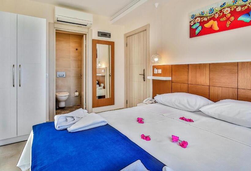 חדר דלוקס צדדי נוף לים, Kas Artemis