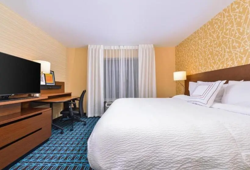 キングサイズベッドのスタンダードルーム, Fairfield Inn & Suites By Marriott Coralville