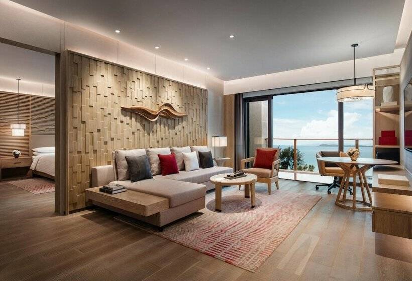 바다 전망 이그제큐티브 스위트, Shenzhen Marriott Hotel Golden Bay