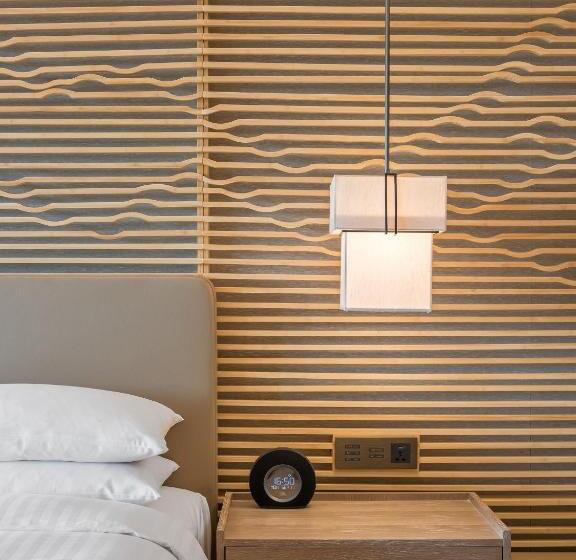 اتاق لوکس با تخت بزرگ, Shenzhen Marriott Hotel Golden Bay