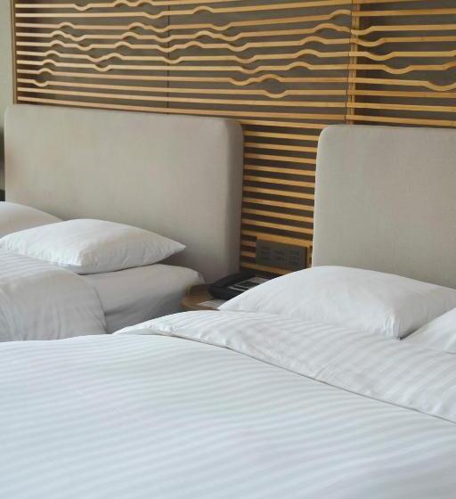 اتاق استاندارد با چشم‌انداز دریا, Shenzhen Marriott Hotel Golden Bay