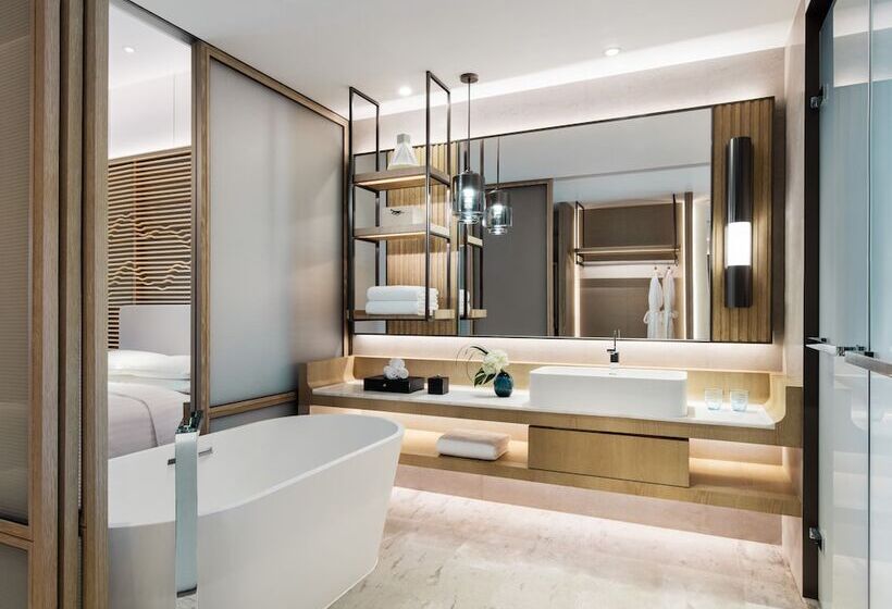 스탠다드 룸 더블 침대 2개, Shenzhen Marriott Hotel Golden Bay