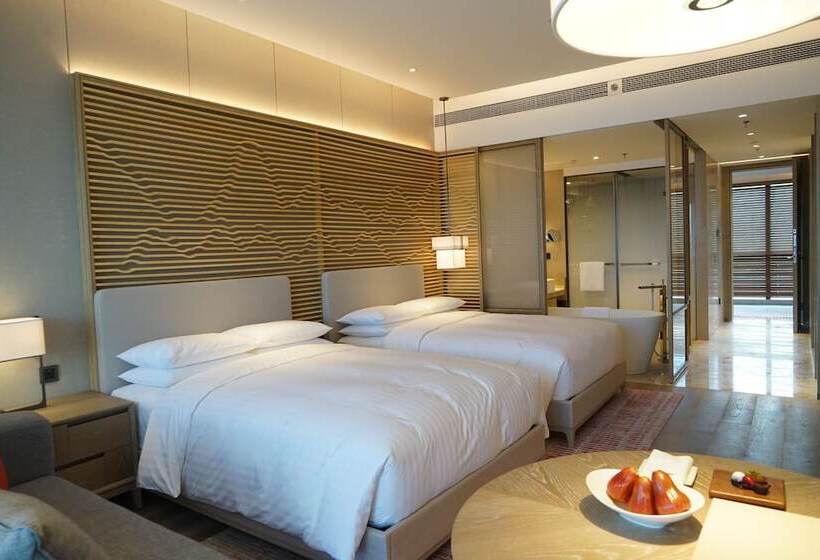 스탠다드 룸 더블 침대 2개, Shenzhen Marriott Hotel Golden Bay