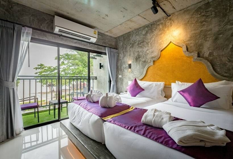 디럭스 룸 바다 전망, Maneetel Krabi Beachfront Sha Plus