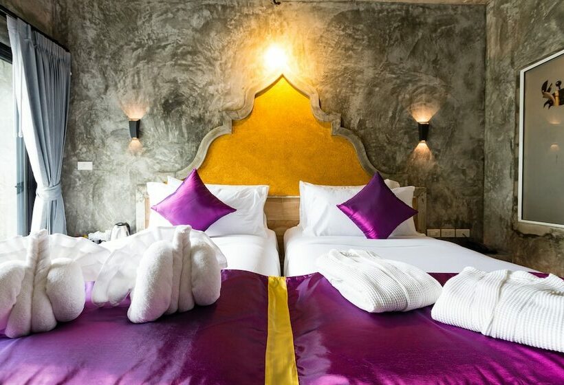 디럭스 룸 바다 전망, Maneetel Krabi Beachfront Sha Plus