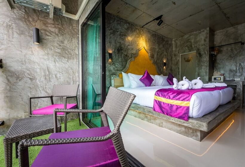 디럭스 룸 바다 전망, Maneetel Krabi Beachfront Sha Plus