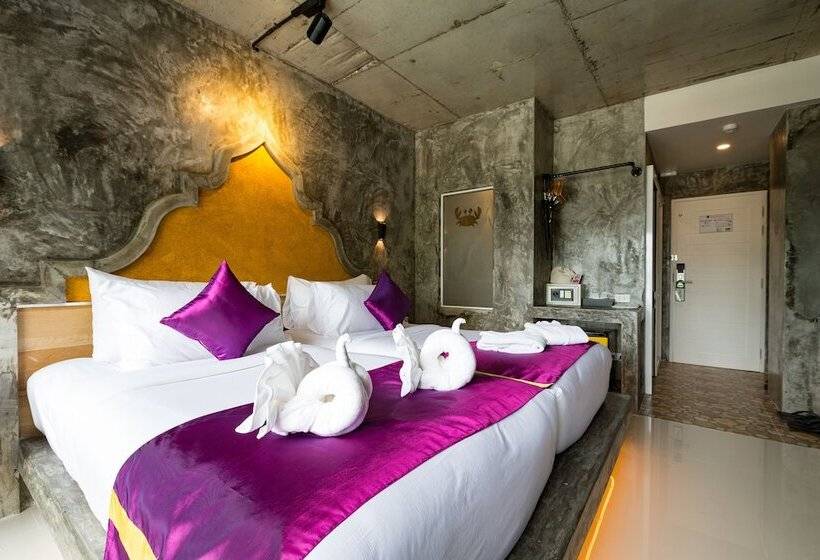 디럭스 룸 바다 전망, Maneetel Krabi Beachfront Sha Plus