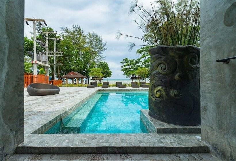 디럭스 룸 바다 전망, Maneetel Krabi Beachfront Sha Plus