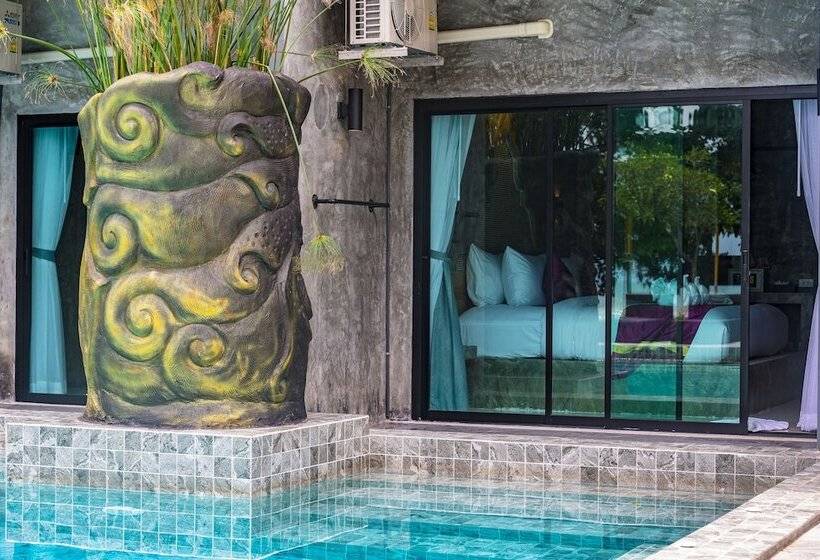 디럭스 룸 바다 전망, Maneetel Krabi Beachfront Sha Plus