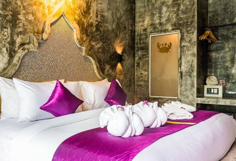 디럭스 룸 바다 전망, Maneetel Krabi Beachfront Sha Plus