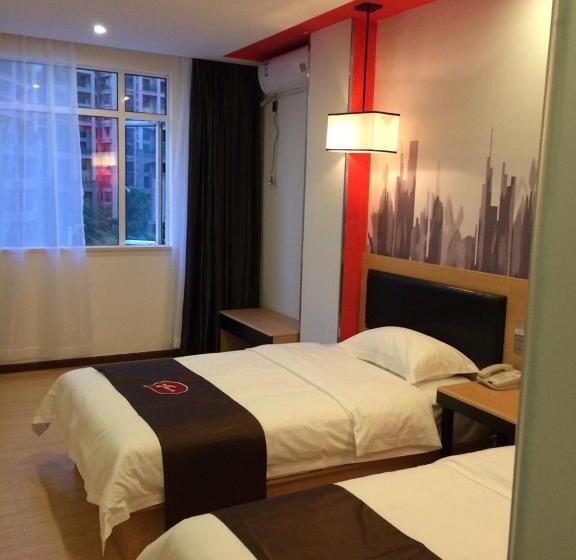 Семейный Номер, Thank Inn Chain Hotel Guangdong Shenzhen Longhua Qinghu Subway Station