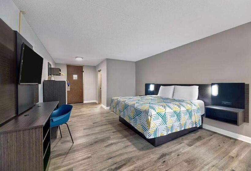 장애인을 위한 킹사이즈 침대 스탠다드 룸, Motel 6 Corbin, Ky