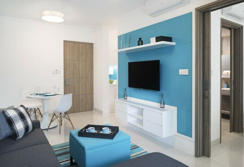 带花园景观及2个卧室的公寓, Cassia Bintan