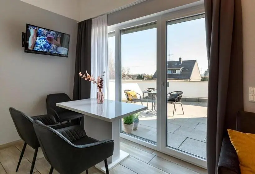 ジュニアスイート, Gleuel Inn   Digital Hotel & Serviced Apartments & Boardinghouse Mit Voll Ausgestatteten Küchen