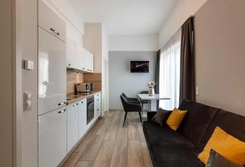 ジュニアスイート, Gleuel Inn   Digital Hotel & Serviced Apartments & Boardinghouse Mit Voll Ausgestatteten Küchen