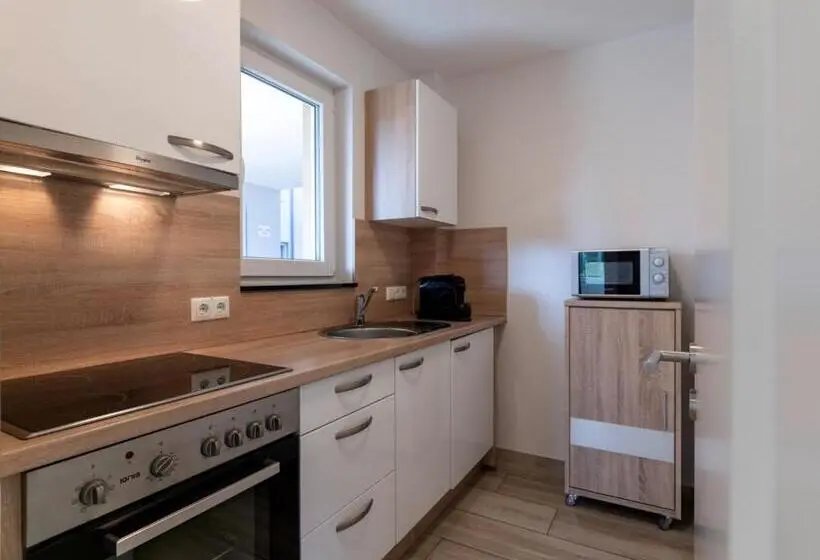 ファミリーステューディオ, Gleuel Inn   Digital Hotel & Serviced Apartments & Boardinghouse Mit Voll Ausgestatteten Küchen