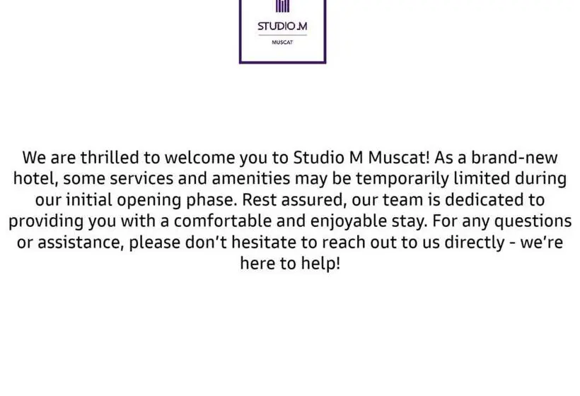 اتاق استاندارد, Studio M Muscat