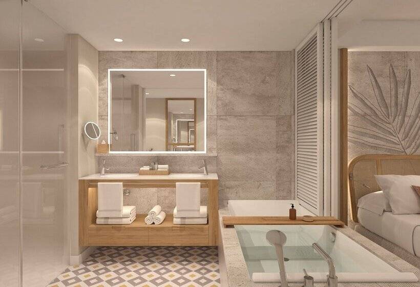 쥬니어 스위트 클럽 측면 바다 뷰, Dreams Playa Esmeralda Resort & Spa