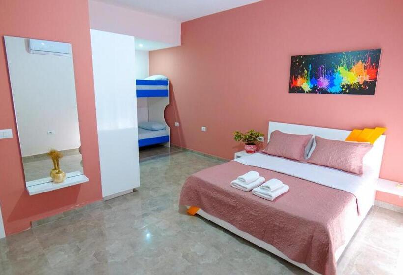 غرفة قياسية رباعية مطلة على الحديقة, Villa Green Garden