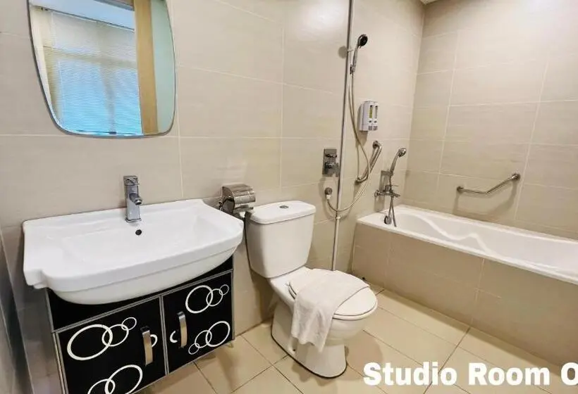 キングサイドベッドのスタンダードワンルーム, Home Inn 2 Taman Bukit Segar