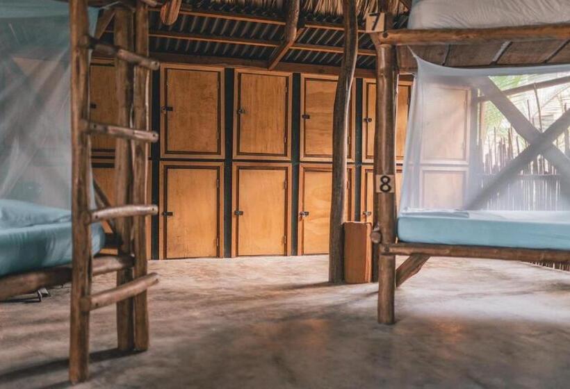 Кровать в Многоместном Номере с Общей Ванной, Los Hermanos Beach Hostal