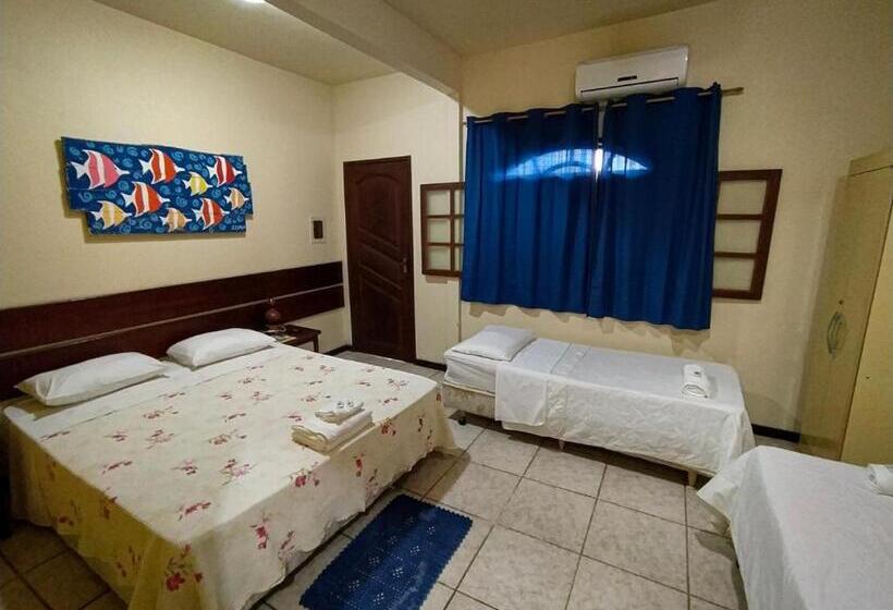 חדר לארבעה סטנדרטי עם מרפסת, Pousada Rio Bracuhy