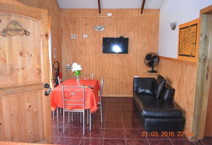 스탠다드 방갈로 침실 2개, Cabanas Henua Iti