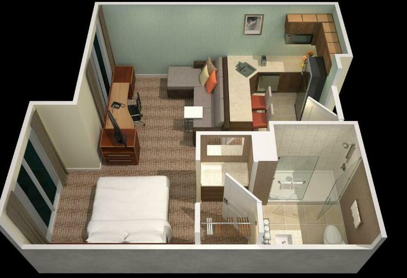Студио Стандарт Кровать Кинг, Residence Inn By Marriott Redwood City San Carlos