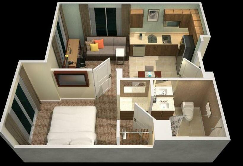 Люкс Кровать Кинг, Residence Inn By Marriott Redwood City San Carlos