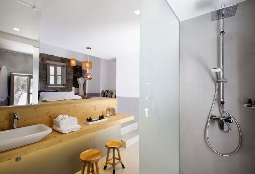 Люкс с гидромассажем, Dreambox Mykonos Suites