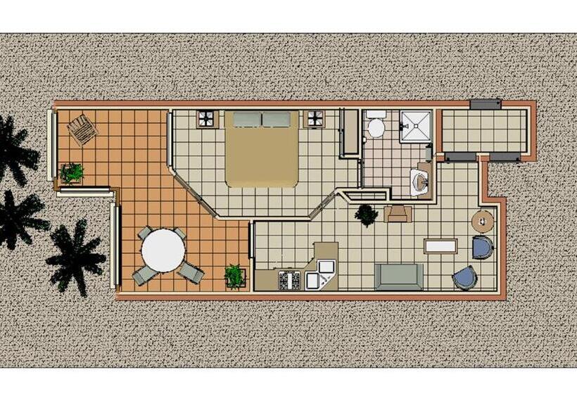 １ベッドルームアパートメント, The Newport On Macrossan   Adults Only