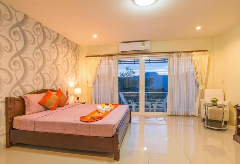 디럭스 룸 킹사이즈 침대, Alisa Krabi Hotel Sha Plus